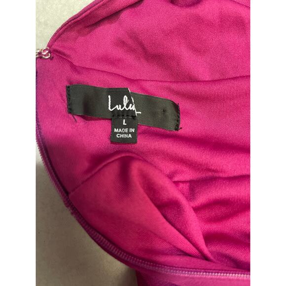 LULU'S L Heavenly Hues Pink Magenta Bridesmaid Formal Party Maxi Dress NEW B94 - Picture 8 of 10